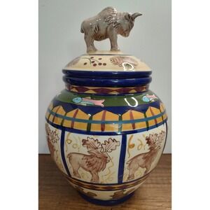 Zrike Dana Cullen Field and Stream Canister Buffalo Moose Salmon